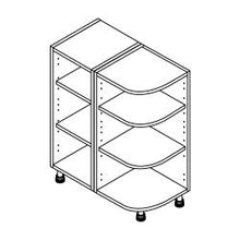 Load image into Gallery viewer, 300mm wide Curved Base Unit - Easy Flat Pack