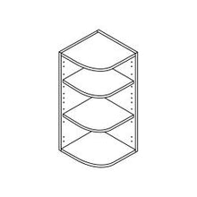 Load image into Gallery viewer, 300mm Wide - CURVED Corner Wall Cabinet - Easy Flat Pack