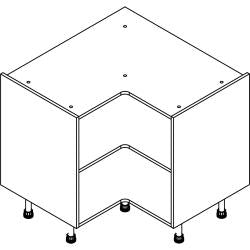 720mm  Base Corner 950  Unit - Easy Flat Pack