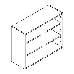 900mm Wide - Wall Cabinet - Easy Flat Pack